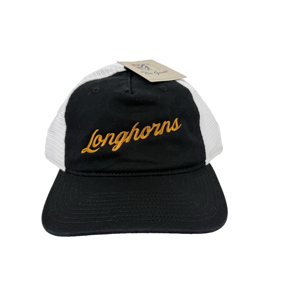 Texas Longhorns Hat Black Script Snapback Cap Adjustable The Game Football NCAA